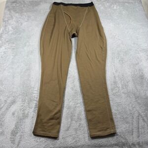 Beyond Clothing Krios Long Johns Mens Large Brown L2 Grid Base‎ Layer USA